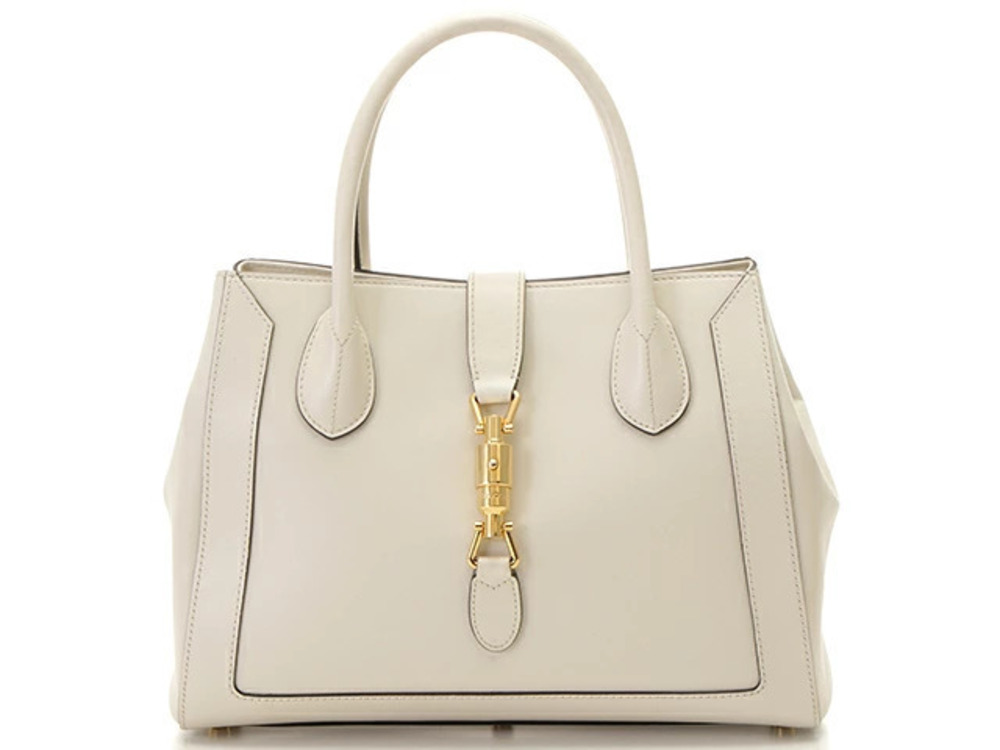 Gucci Jackie Tote White Leather T